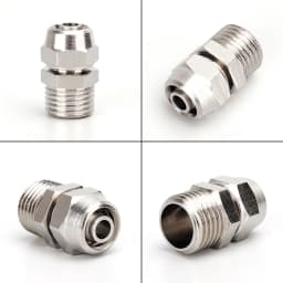 PC4 6 8 10 12mm Pipe Tube To M5 1/8 1/4 3/8 1/2 Trachea Quick Screw Pipe Fittings Copper Pneumatic Components Fast Twist Joint