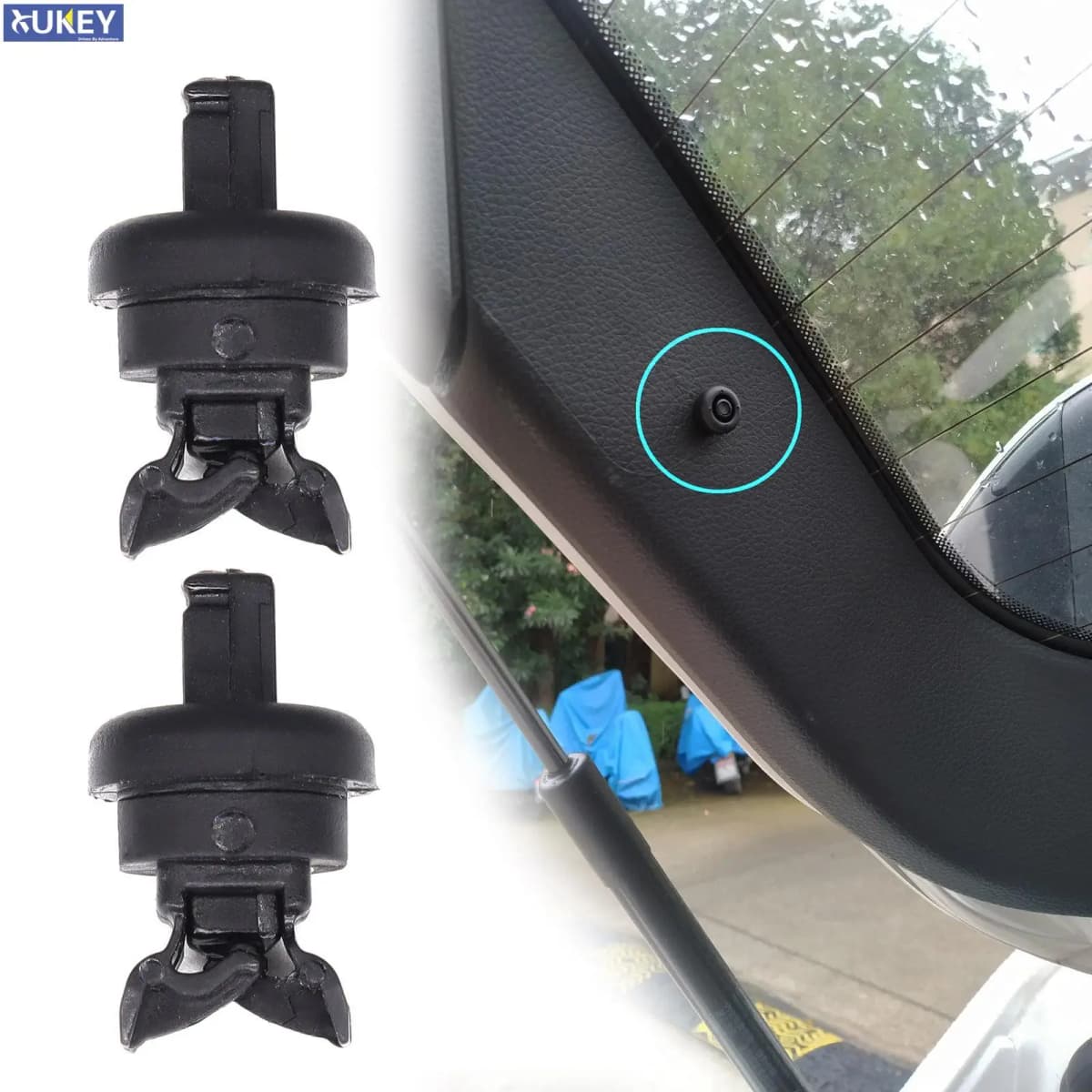 2 clips For Renault Clio Megane Scenic Laguna Modus MK1 MK2 MK3 1 2 3 Rear Boot Parcel Shelf String Hanger Brakcet 7705099001