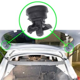 2 clips For Renault Clio Megane Scenic Laguna Modus MK1 MK2 MK3 1 2 3 Rear Boot Parcel Shelf String Hanger Brakcet 7705099001