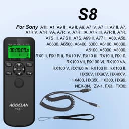 AODELAN Time Lapse Intervalometer Timer Remote Control Shutter Release for Canon Nikon Sony Panasonic Olympus Fijifilm Contax