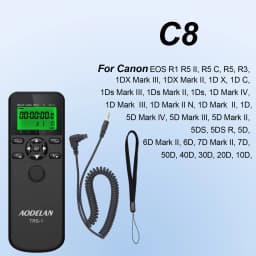 AODELAN Time Lapse Intervalometer Timer Remote Control Shutter Release for Canon Nikon Sony Panasonic Olympus Fijifilm Contax