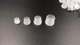 1000/500/100pcs Plastic Tattoo Ink Cups Caps 17mm 14mm 11mm Clear Self Standing Ink Caps Tattoo Pigment Cups Supply for Inks