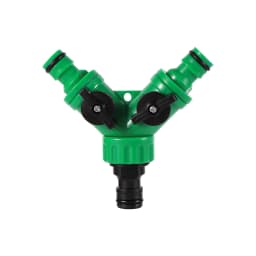 2-Way Garden Tap Water Splitter 1/2" 3/4" Female Thread Garden Hose Y Type Watering Adjustable Switch Water Controller Valve