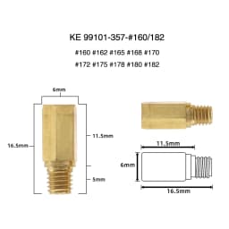 Alconstar 10pcs Motorcycle Carburetor Main Jet Nozzle Kit For Keihin FCR OKO KOSO PE PWK Carburetor Hexagon Motorcycle Main Jet
