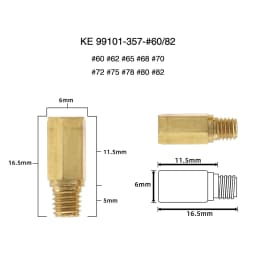 Alconstar 10pcs Motorcycle Carburetor Main Jet Nozzle Kit For Keihin FCR OKO KOSO PE PWK Carburetor Hexagon Motorcycle Main Jet