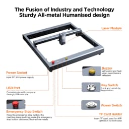 ACMER P2 33W lasers Engraving and Cutting MachineMetal Engraving Air Assist WIFI Control CNC Metal woodworkers Engraving Machine