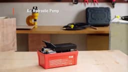 SucceBuy Air Hydraulic Pump 10,000 PSI 1/2 Gal Reservoir Foot Actuated Air Treadle for Auto Body Frame Machines and Pulling Post