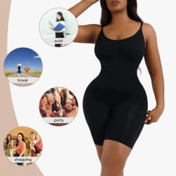 Lilvigor Women's Seamless Shapewear Tummy Control Body Shaper Comfortable for Women Under Dress Thigh Slimmer Bodysuit Girdle