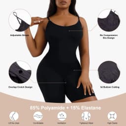 Lilvigor Women's Seamless Shapewear Tummy Control Body Shaper Comfortable for Women Under Dress Thigh Slimmer Bodysuit Girdle