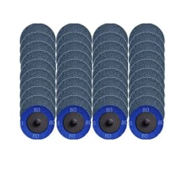 2' Zirconia Quick Change Sanding Discs Roll Lock R-Type Sandpaper Abrasive Disc 50mm 1/4' Holder Paint Rust Removal