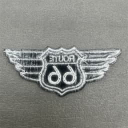 Route 66 Patch Size: 9.9x4.2cm Iron on Patch for Clothing Stripe Applique Sewing Clothes Sticker Diy Decoration Embroidery Badge