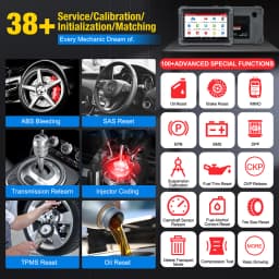 LAUNCH X431 PRO TT Bidirectional Scan Tool with DBSCar VII Connector,37+ Reset for All Cars,ECU Online Coding,CANFD Key IMMO,