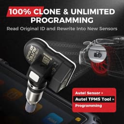 Autel MX-Sensor 433 315MHZ TPMS Sensor MaxiTPMS Tire Pressure Monitor Tester Tire Repair Tools Scanner Programming MX-Sensor