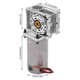 300W DC 24V Worm Gear Motor with Reducer Gearbox Speed Adjustable Electric NLRV Gear Motor Self-Locking 1800RPM