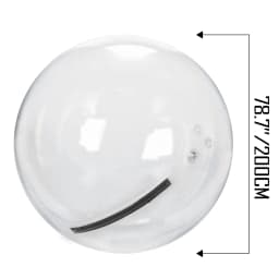 SucceBuy 2M Water Walking Ball with Air Blower Pump Inflatable PVC Zorb Ball Waterproof for Amusement Park Swimming Pool