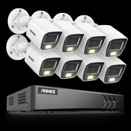ANNKE H.265+ 8CH 5MP DVR Security Surveillance Kits 8pcs 5MP PIR Outdoor Cameras IP67 Weatherproof DVR SECUR Camera System Alarm