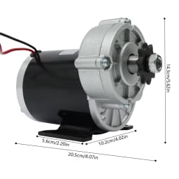 Premium Material 600W Reduction Electric Motor 36/24V DC 450r/min Reduction Motor 250KG Load Capacity for Mopeds/Bicycles