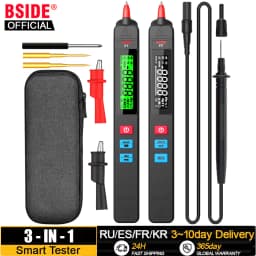 BSIDE Digital Multimeter Pen Type Smart multitester Auto Range DC AC Voltage Capacitance Ohm NCV Hz Diode Live wire Tester Meter