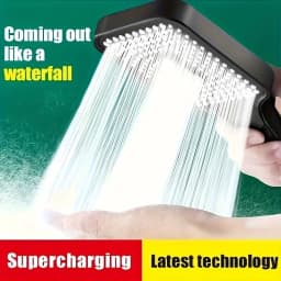Large Area Shower Head 3 Modes Adjustable High Quality High Pressure Water Saving Flow Shower Faucet Nozzle Bathroom Accessories