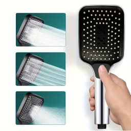 Large Area Shower Head 3 Modes Adjustable High Quality High Pressure Water Saving Flow Shower Faucet Nozzle Bathroom Accessories