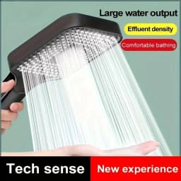 Large Area Shower Head 3 Modes Adjustable High Quality High Pressure Water Saving Flow Shower Faucet Nozzle Bathroom Accessories
