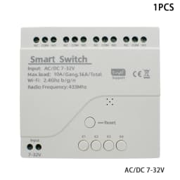 Tuya Smart Wifi Motor Switch Module 12V 32V 220V RF 433 Radio Remote Control 4 Channels Inching Relay for Alexa Google Home