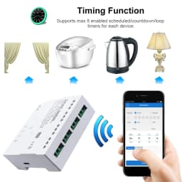Tuya Smart Wifi Motor Switch Module 12V 32V 220V RF 433 Radio Remote Control 4 Channels Inching Relay for Alexa Google Home