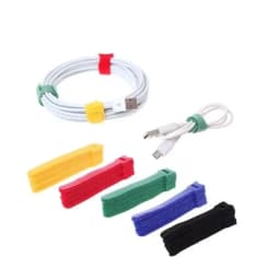 50Pcs Nylon Fastening Cable Ties Adjustable Cord Ties,Cable Management Straps Hook Loop Cord Organizer Wire Ties Reusable
