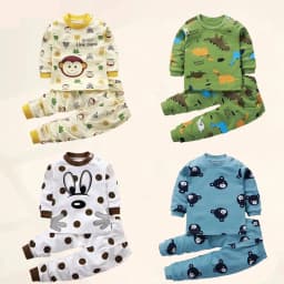Kids Clothes Children Sets Children's Clothing Boys Girls Cotton Autumn Winter Clothing Pants Sleepwear Underwear Christmas Gift