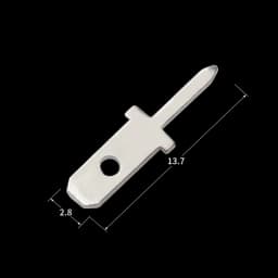 50/100pcs 2.8 Inserts Plug Spring terminal PCB Solder lug thickness 0.5/0.8mm one legs ,PCB welding sheet
