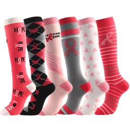 3/6/7 Pairs/Pack Compression Socks Women Men Knee High 30 MmHg Running Sports Socks Edema Diabetes Varicose Veins Socks Dropship