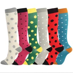 3/6/7 Pairs/Pack Compression Socks Women Men Knee High 30 MmHg Running Sports Socks Edema Diabetes Varicose Veins Socks Dropship