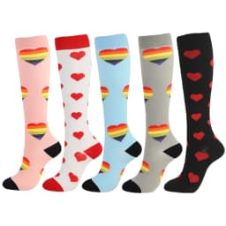 3/6/7 Pairs/Pack Compression Socks Women Men Knee High 30 MmHg Running Sports Socks Edema Diabetes Varicose Veins Socks Dropship