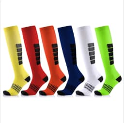 3/6/7 Pairs/Pack Compression Socks Women Men Knee High 30 MmHg Running Sports Socks Edema Diabetes Varicose Veins Socks Dropship