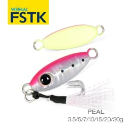 FSTK Micro jig Shore Casting Jigging Spoon 3.5G 5G 7G 10G 15G Rockfishing Slow Drop Micro Cast Metal Jig Saltwater Fishing Lure