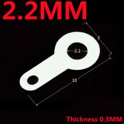 100Pcs Silver-plated Copper Single Head Soldering terminal M2.2/2.7/3.2-M10.2 Circular Weld Washer Welding Sheet Soldering Lug