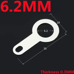 100Pcs Silver-plated Copper Single Head Soldering terminal M2.2/2.7/3.2-M10.2 Circular Weld Washer Welding Sheet Soldering Lug