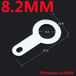 100Pcs Silver-plated Copper Single Head Soldering terminal M2.2/2.7/3.2-M10.2 Circular Weld Washer Welding Sheet Soldering Lug