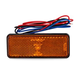 Tail Light Motorcycle Rectangle Reflector Tail Brake Lamp Motorcycle Rear Light Car ATV LED Reflectors Truck Side Warning Lights