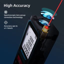 MILESEEY X6 Laser Tape Measure 40M 60M 80M 100M, Professional Rangefinder with Angle Display for DIY, Decorating, Building