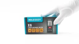 MILESEEY X6 Laser Tape Measure 40M 60M 80M 100M, Professional Rangefinder with Angle Display for DIY, Decorating, Building