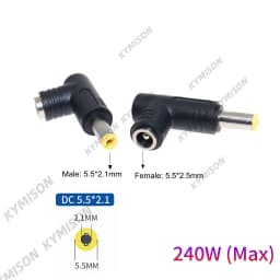 5.5x2.5mm Female Jack Universal Dc Power Supply Adapter Connector Plug for 180W 230W Universal Laptop Charger for Lenovo Hp Asus