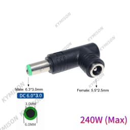 5.5x2.5mm Female Jack Universal Dc Power Supply Adapter Connector Plug for 180W 230W Universal Laptop Charger for Lenovo Hp Asus