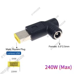 5.5x2.5mm Female Jack Universal Dc Power Supply Adapter Connector Plug for 180W 230W Universal Laptop Charger for Lenovo Hp Asus