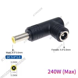 5.5x2.5mm Female Jack Universal Dc Power Supply Adapter Connector Plug for 180W 230W Universal Laptop Charger for Lenovo Hp Asus
