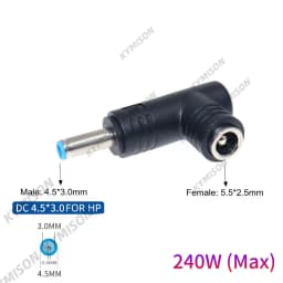 5.5x2.5mm Female Jack Universal Dc Power Supply Adapter Connector Plug for 180W 230W Universal Laptop Charger for Lenovo Hp Asus