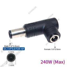 5.5x2.5mm Female Jack Universal Dc Power Supply Adapter Connector Plug for 180W 230W Universal Laptop Charger for Lenovo Hp Asus