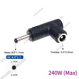 5.5x2.5mm Female Jack Universal Dc Power Supply Adapter Connector Plug for 180W 230W Universal Laptop Charger for Lenovo Hp Asus
