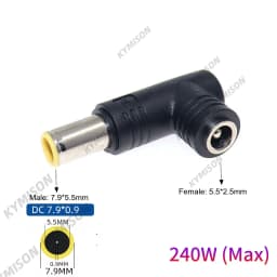 5.5x2.5mm Female Jack Universal Dc Power Supply Adapter Connector Plug for 180W 230W Universal Laptop Charger for Lenovo Hp Asus