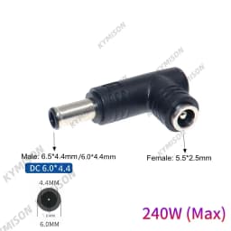 5.5x2.5mm Female Jack Universal Dc Power Supply Adapter Connector Plug for 180W 230W Universal Laptop Charger for Lenovo Hp Asus